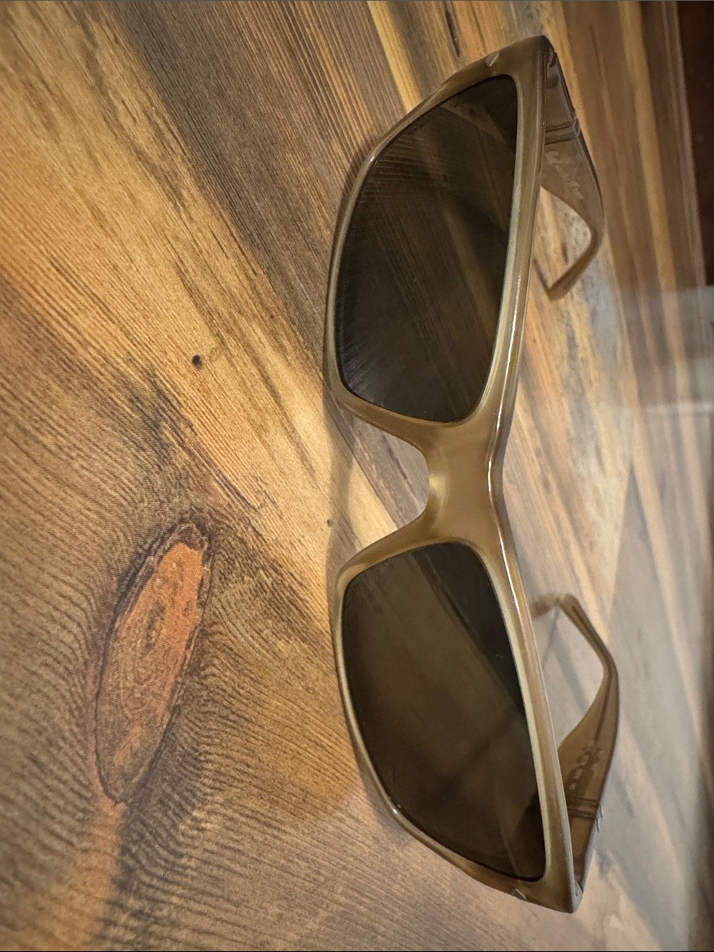 Persol Brown Frame Sunglasses with Dark Lenses